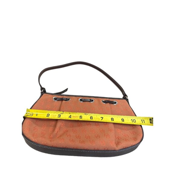Dooney & Bourke Womens Orange brown satchel handbag small SKU8150 - Picture 6 of 16